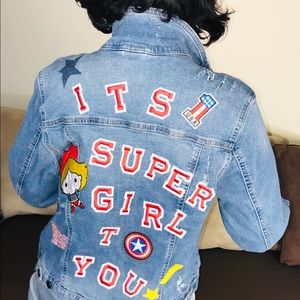 Patch Work Junkie Denim Jacket (Custom Designed)